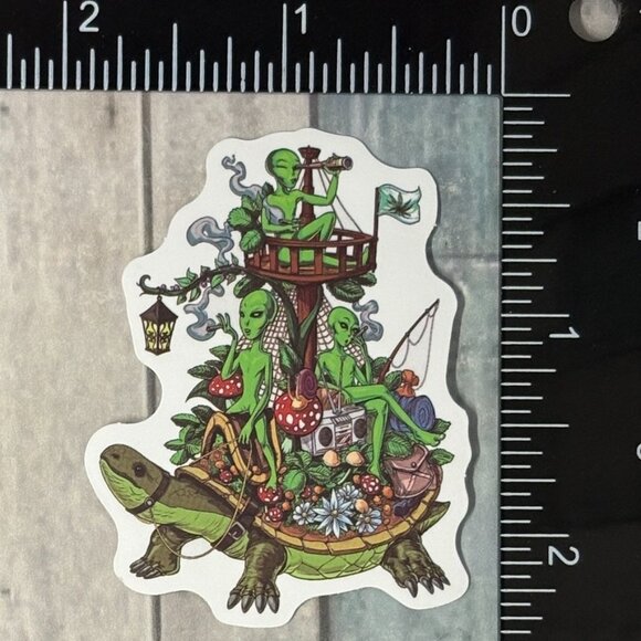 🌀10/$10🌀 Psychedelic 420 Reusable Waterproof Vinyl Sticker Decal - Picture 1 of 1